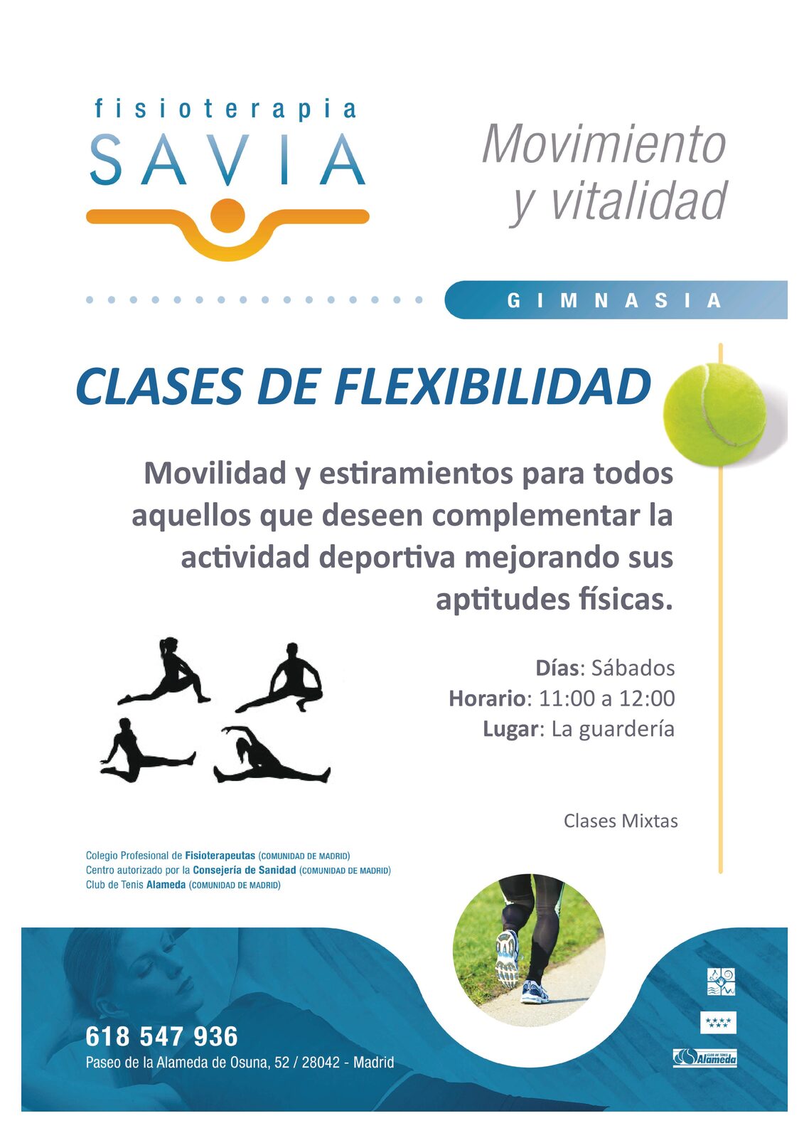 Cartel clase abierta flexi